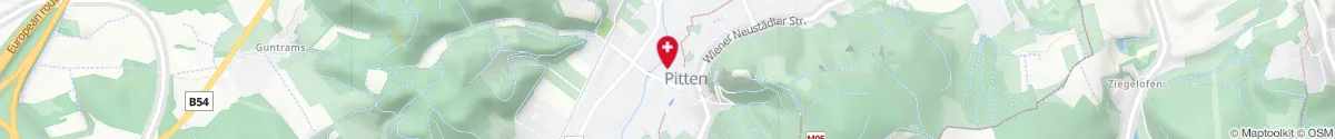 Kartendarstellung des Standorts für Apotheke Zum heiligen Georg in 2823 Pitten